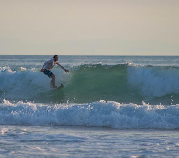 surfer in the atlantic portugal